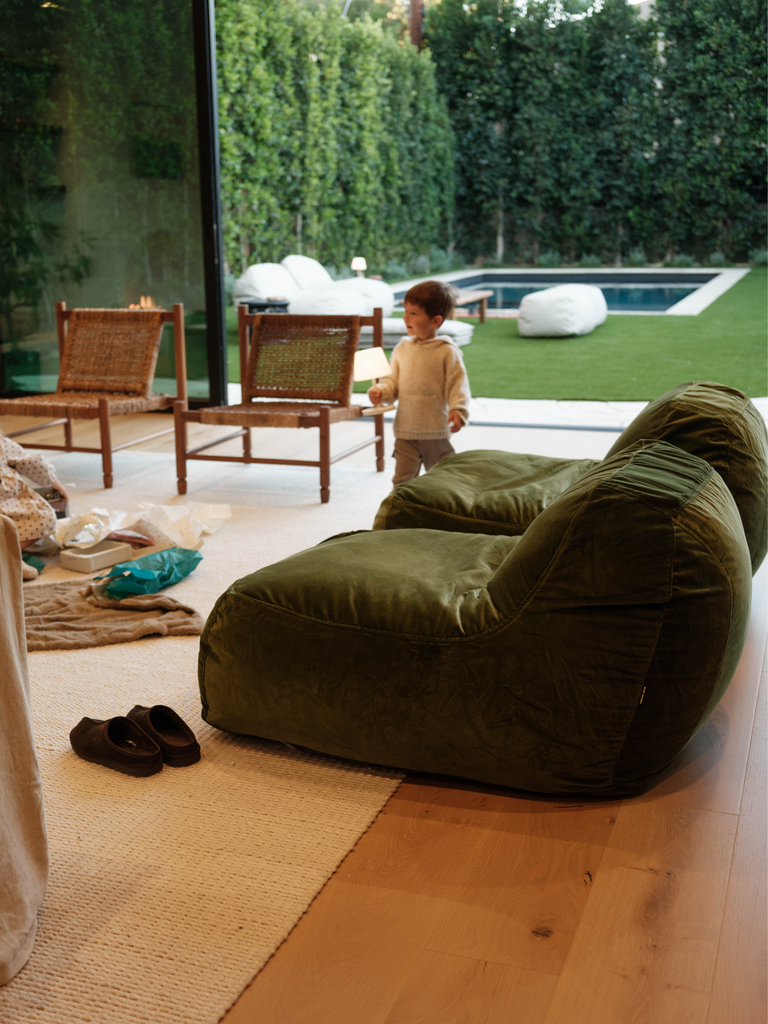 Dume Lounge Chair - Moss Velvet