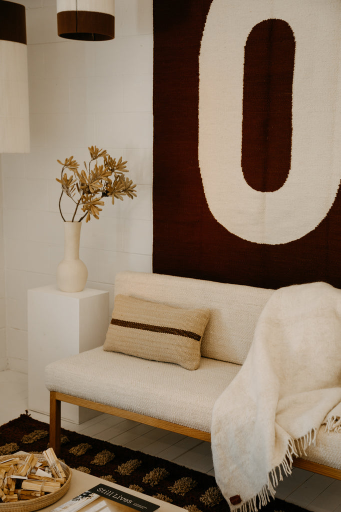Lola Lumbar Cushion | Sand & Rust