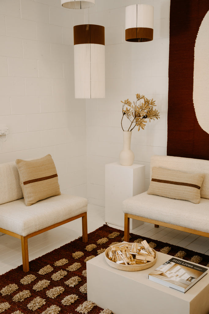 Lola Lumbar Cushion | Sand & Rust