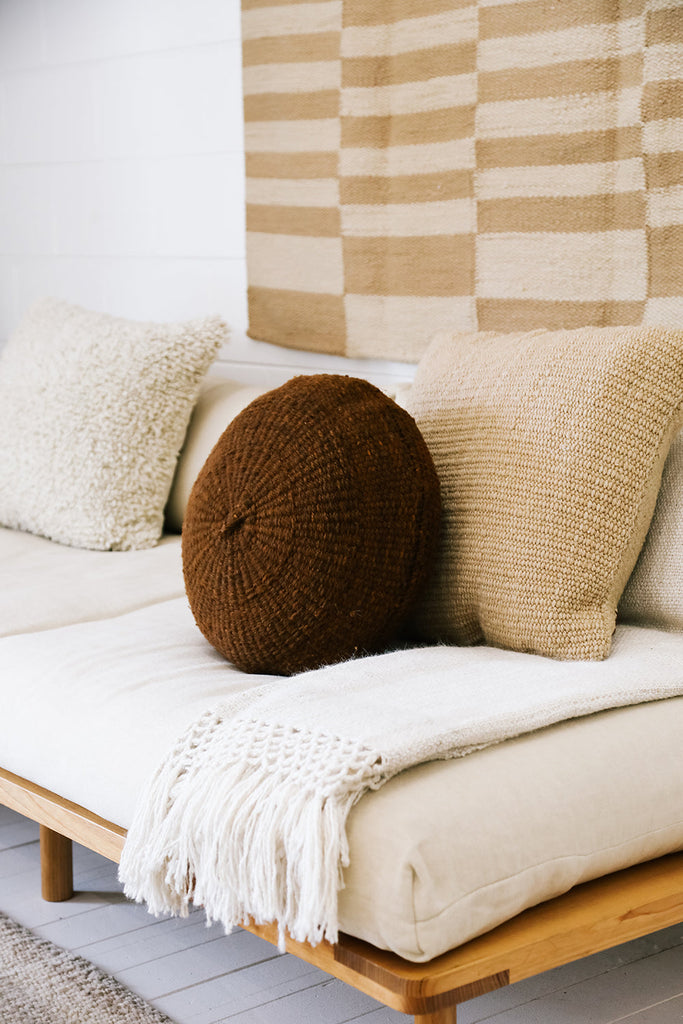 Classica Round Cushion | Rust
