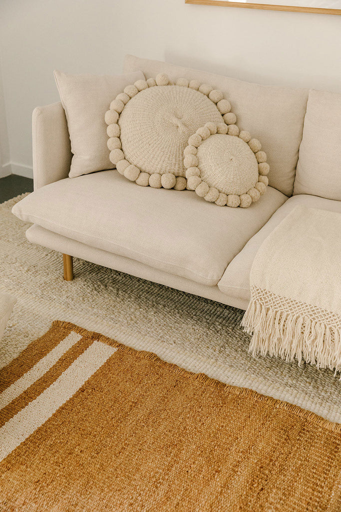 Classica Pom Pom Cushion Mini | Natural