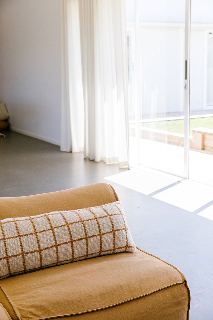 Sara XL Lumbar Cushion | Natural & Desert