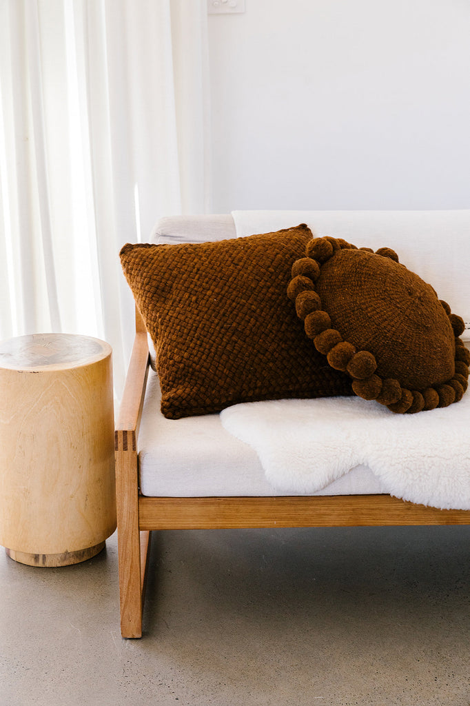 Classica Chunky Cushion | Rust