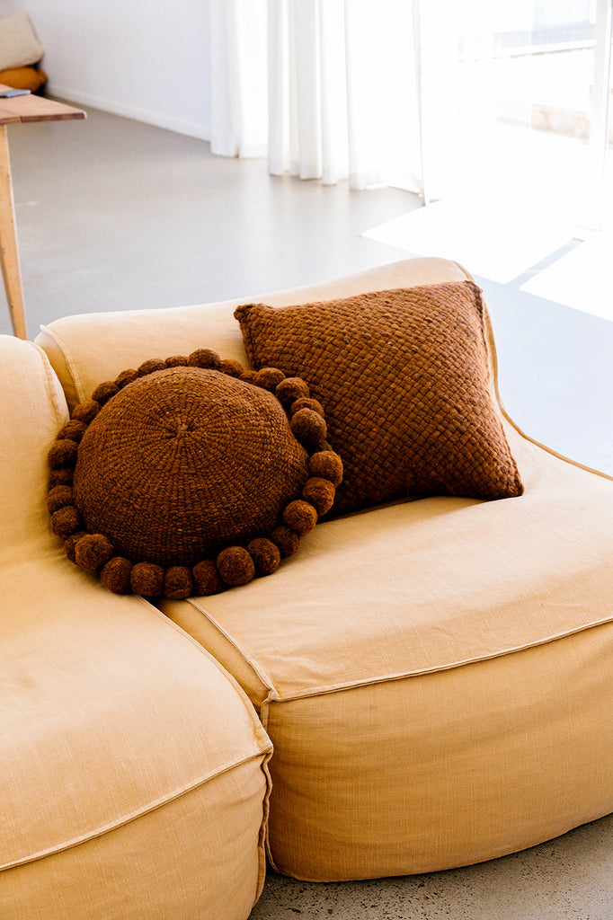 Classica Chunky Cushion | Rust
