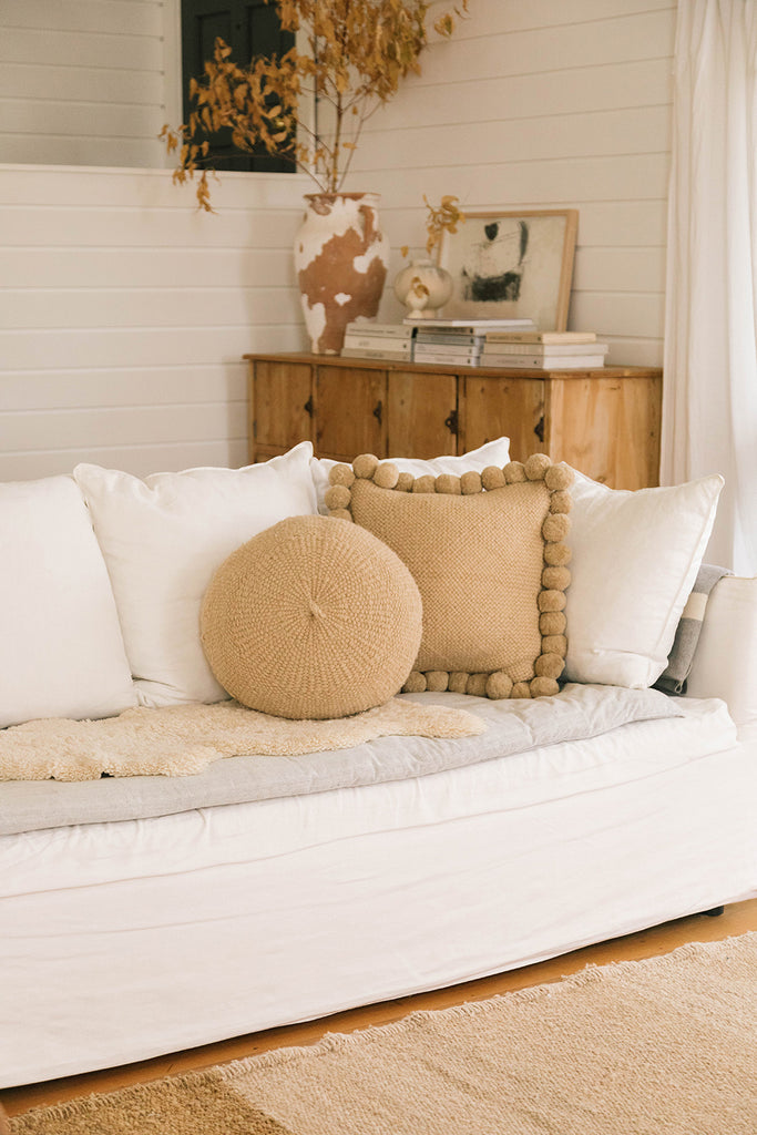 Classica Round Cushion | Sand