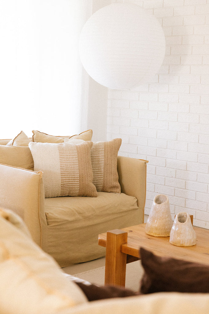 Paloma Cushion | Natural & Sand