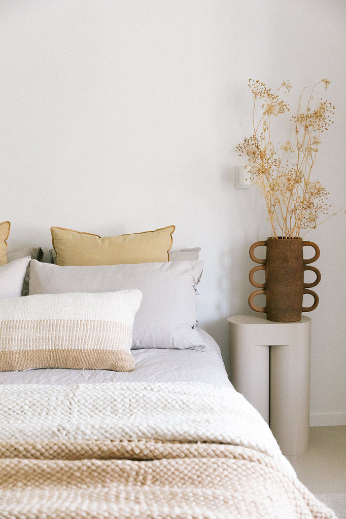 Paloma XL Lumbar Cushion | Natural & Sand