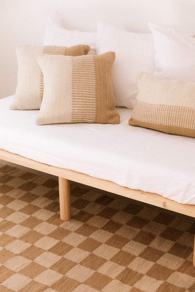 Paloma Lumbar Cushion | Natural & Sand