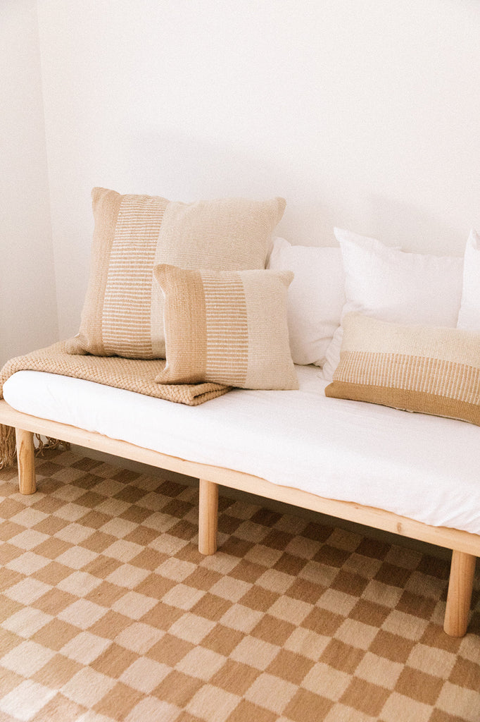 Paloma XL Lumbar Cushion | Natural & Sand
