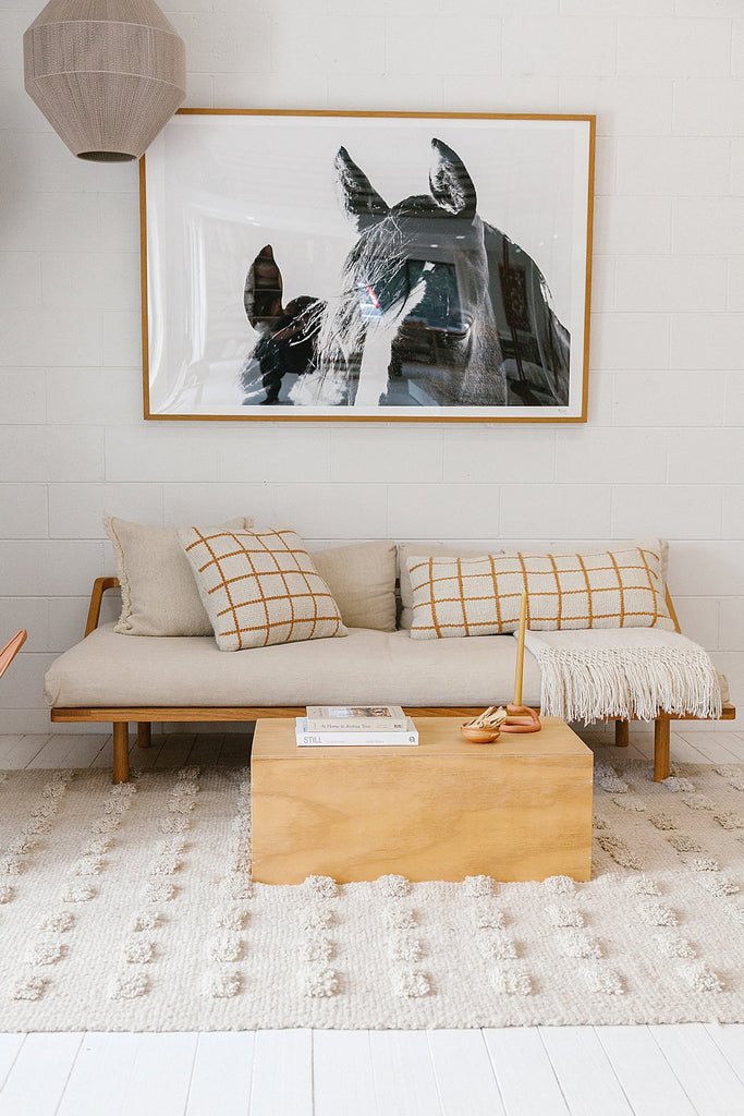 Sara XL Lumbar Cushion | Natural & Desert