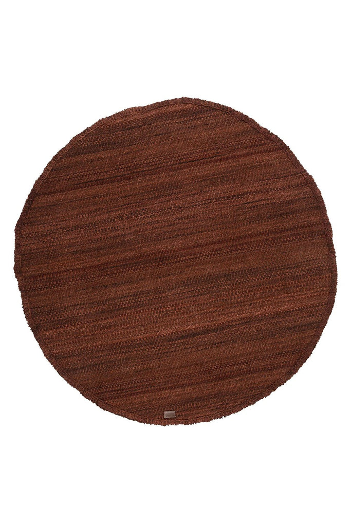 Classica Round Rug | Burgundy