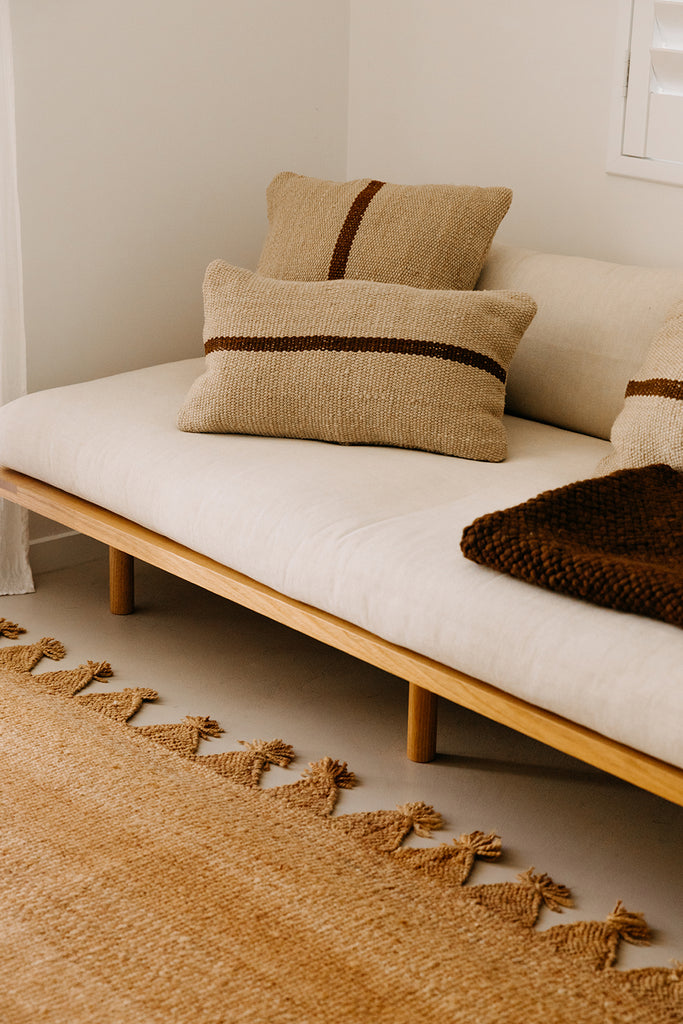 Lola Lumbar Cushion | Sand & Rust