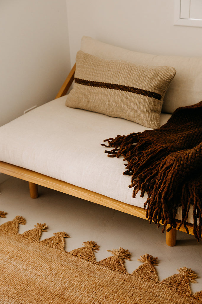 Lola Lumbar Cushion | Sand & Rust