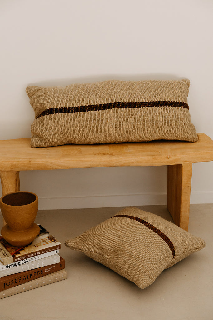 Lola XL Lumbar Cushion | Sand & Rust