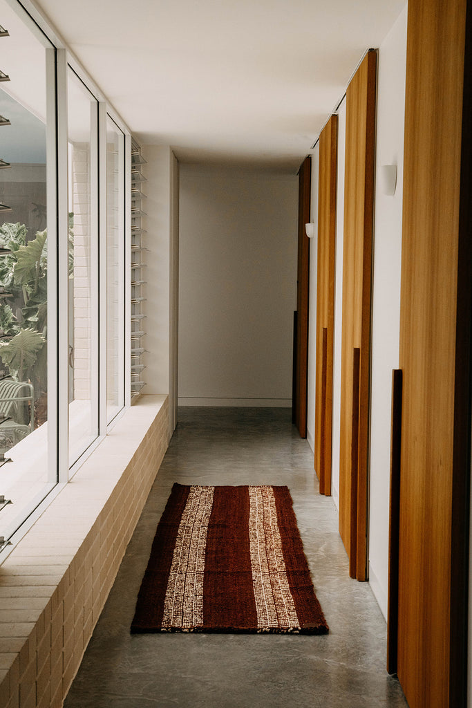 Carla Runner | Burgundy & Natural