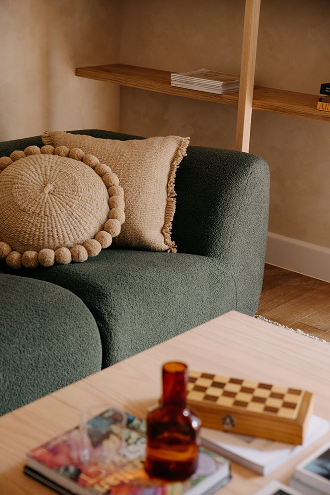 Classica Fringe Cushion | Sand