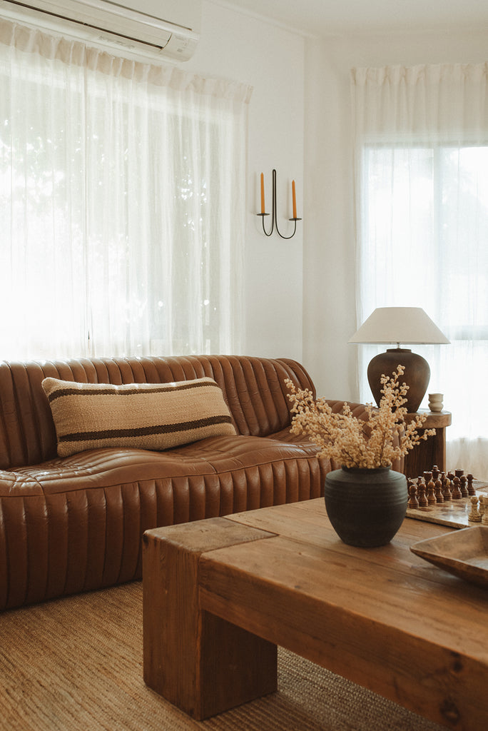 Tomasa XL Lumbar Cushion | Sand & Rust