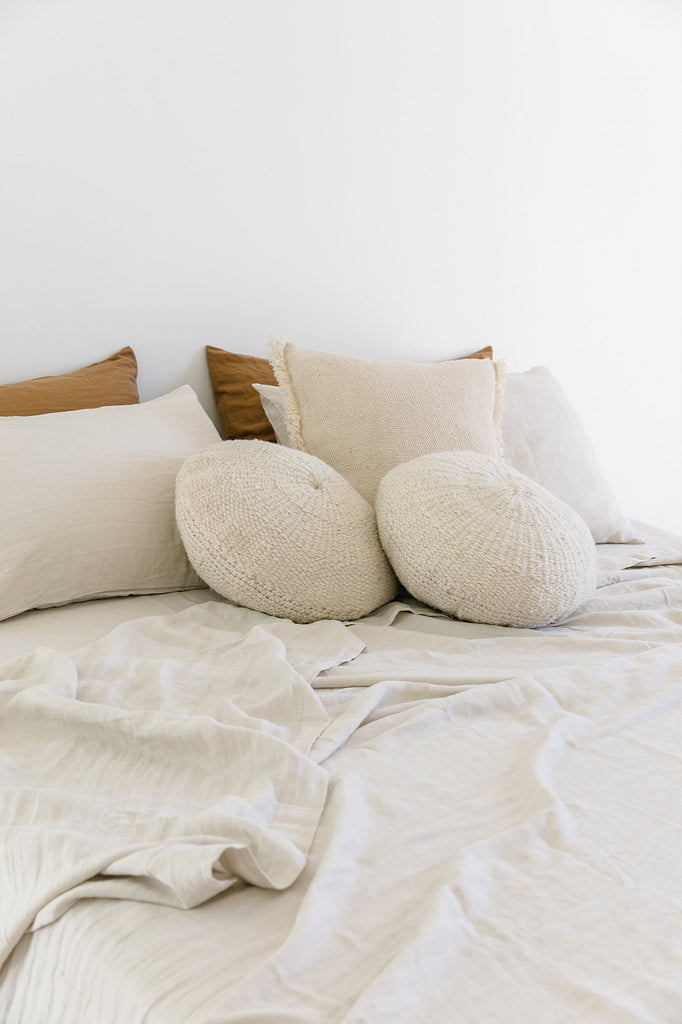 Classica Round Cushion | Natural