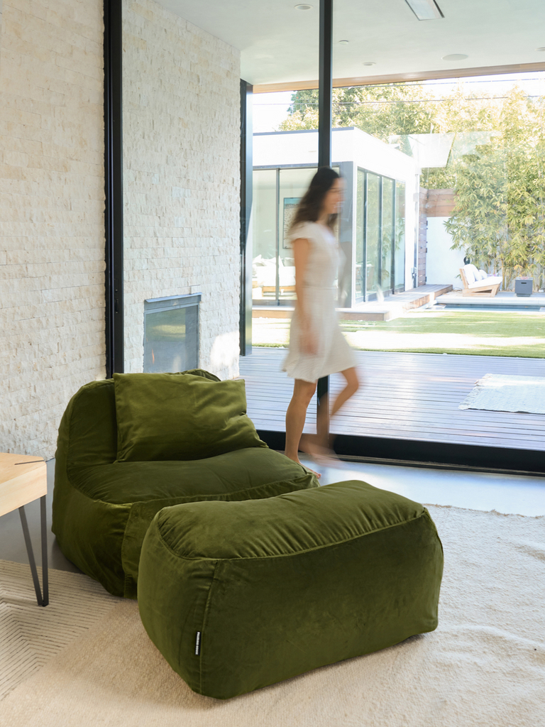 Dume Lounge Chair - Moss Velvet