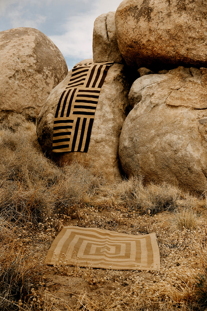 Land Woven Runner |  Coffee & Camel