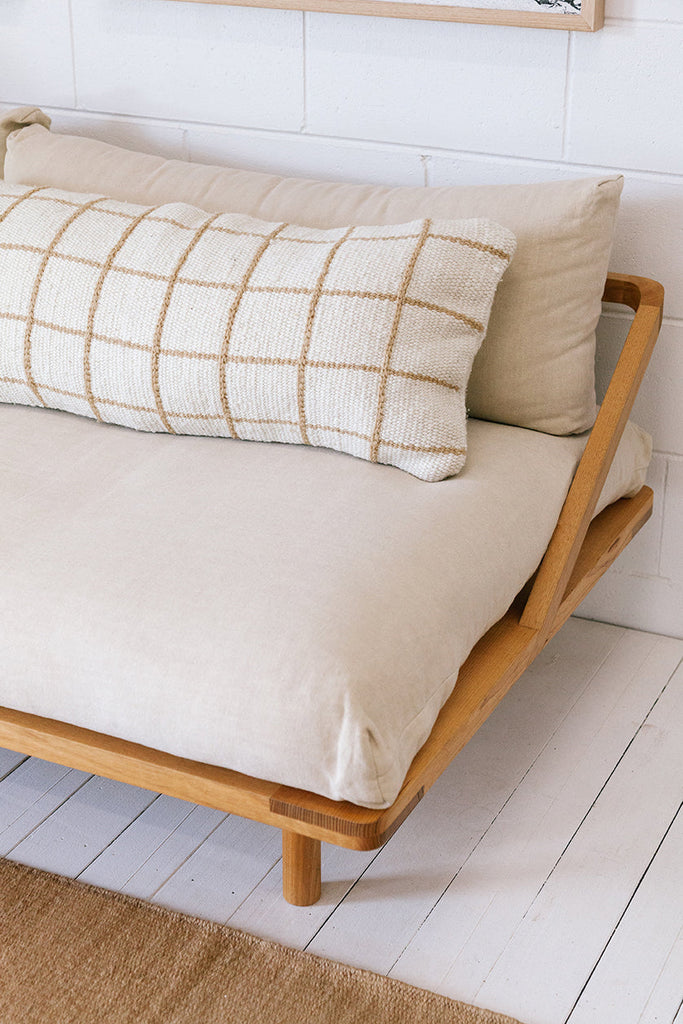 Sara XL Lumbar Cushion | Natural & Sand