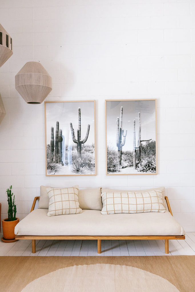 Sara XL Lumbar Cushion | Natural & Sand