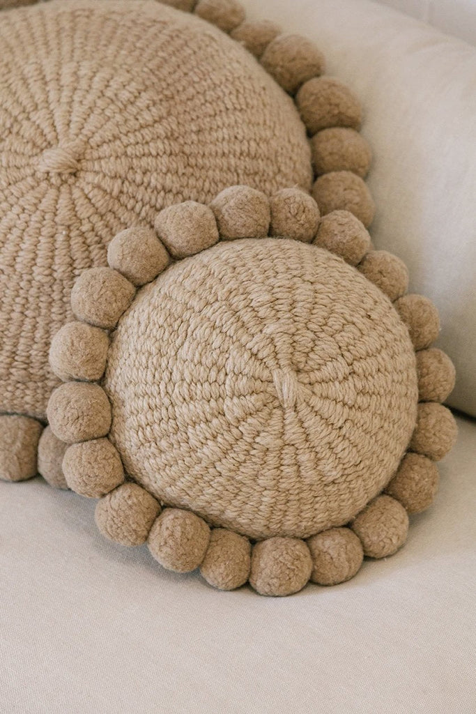 Classica Pom Pom Cushion Mini | Sand
