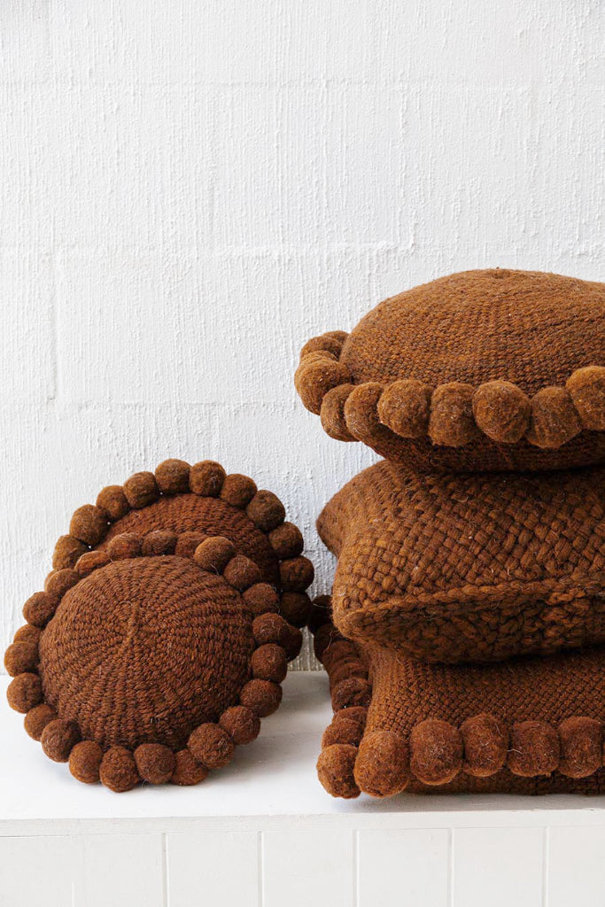 Classica Chunky Cushion | Rust