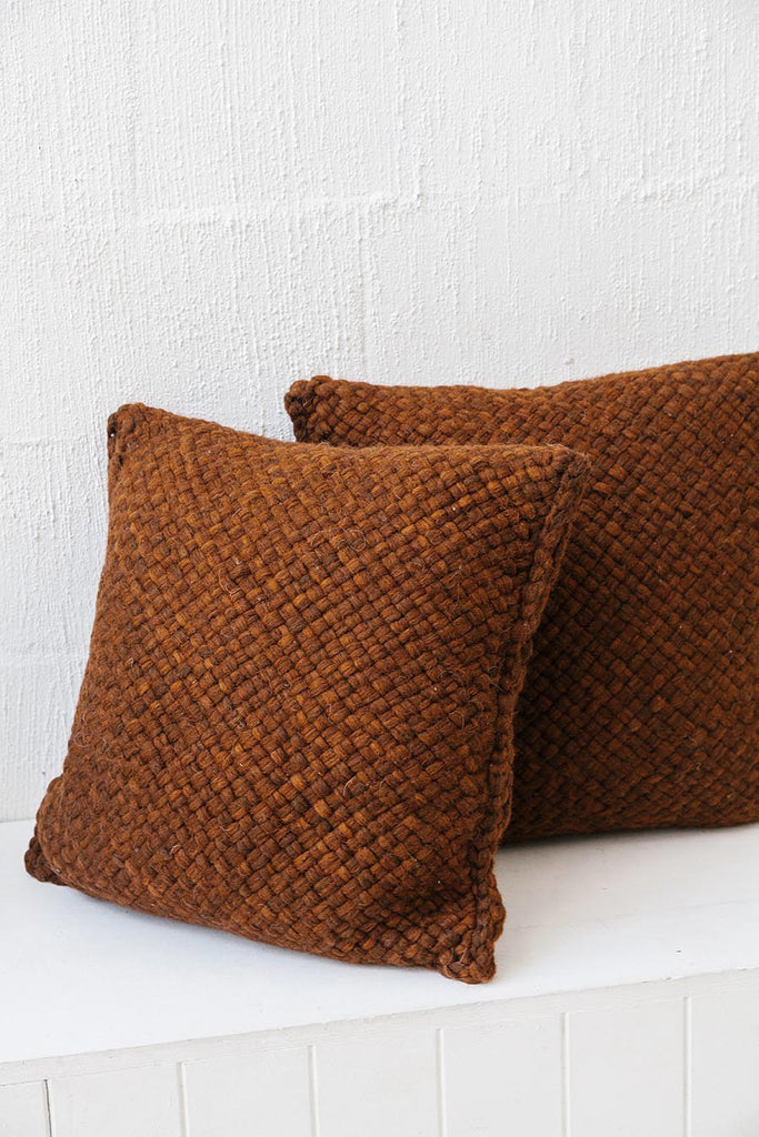 Classica Chunky Cushion | Rust
