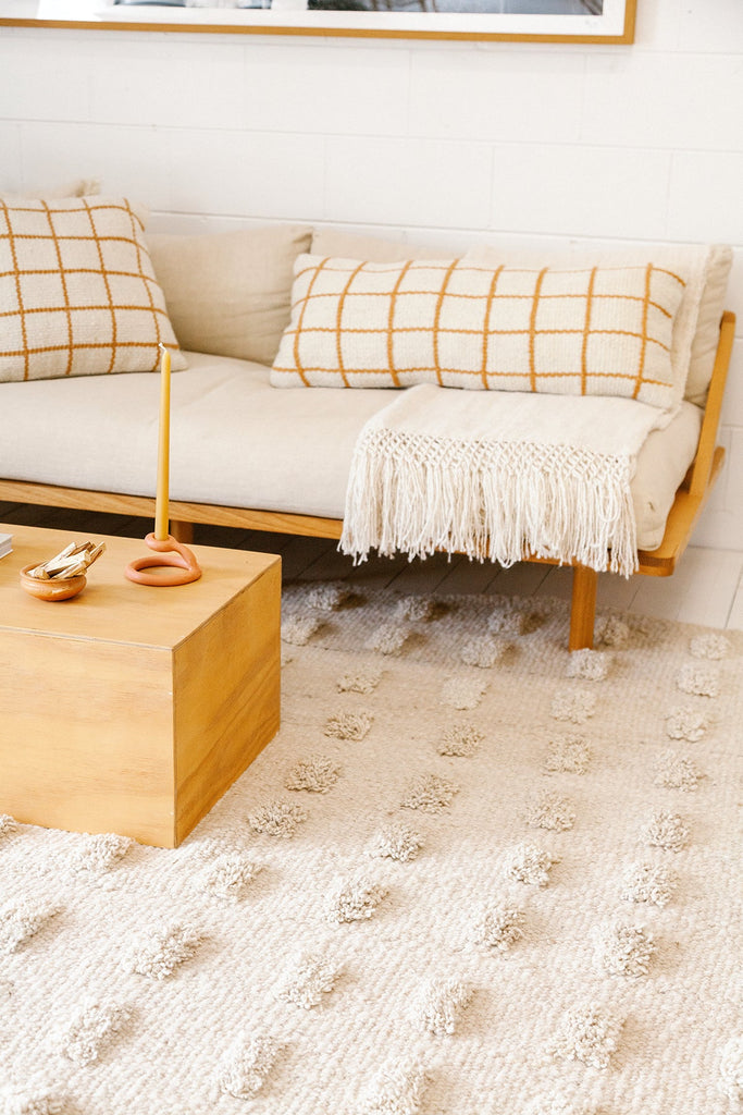 Sara XL Lumbar Cushion | Natural & Desert