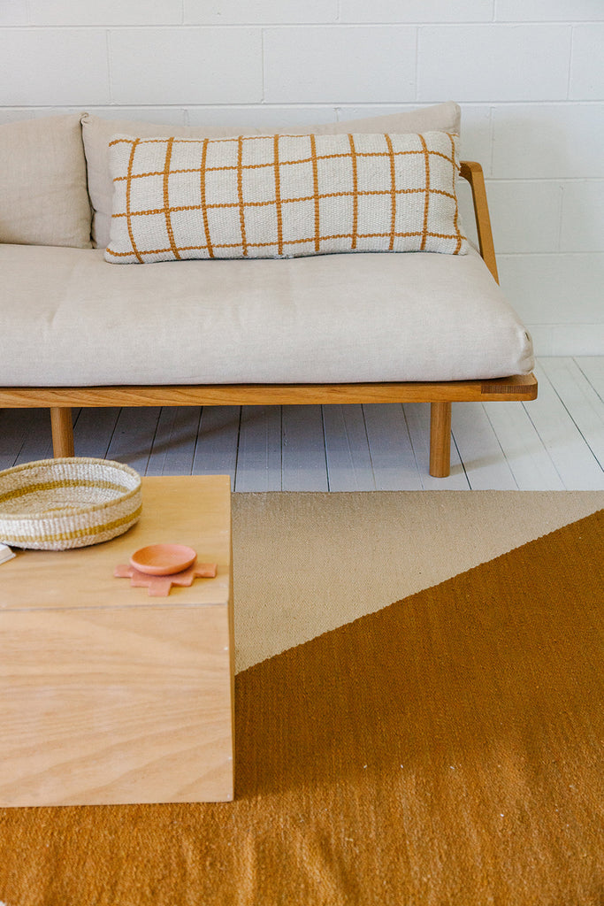 Sara XL Lumbar Cushion | Natural & Desert