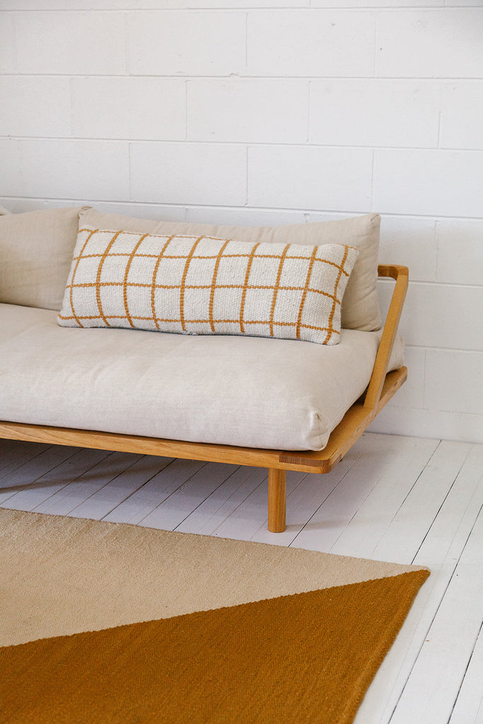 Sara XL Lumbar Cushion | Natural & Desert