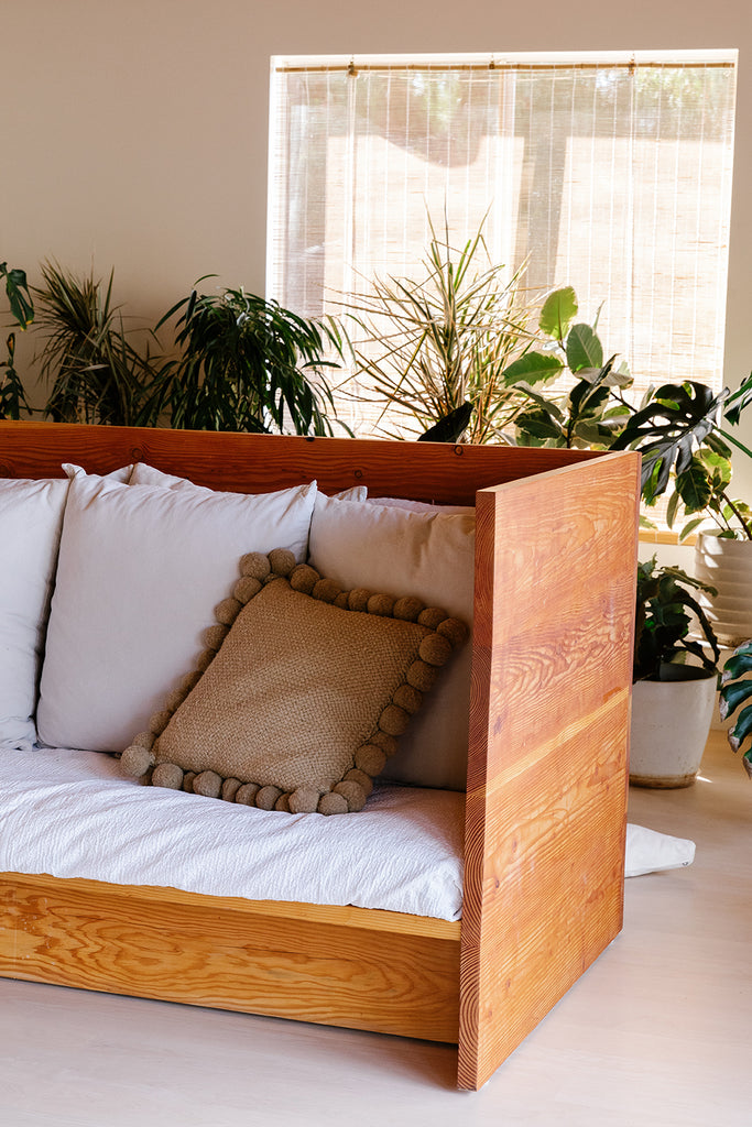 Classica Pom Pom Cushion | Sand