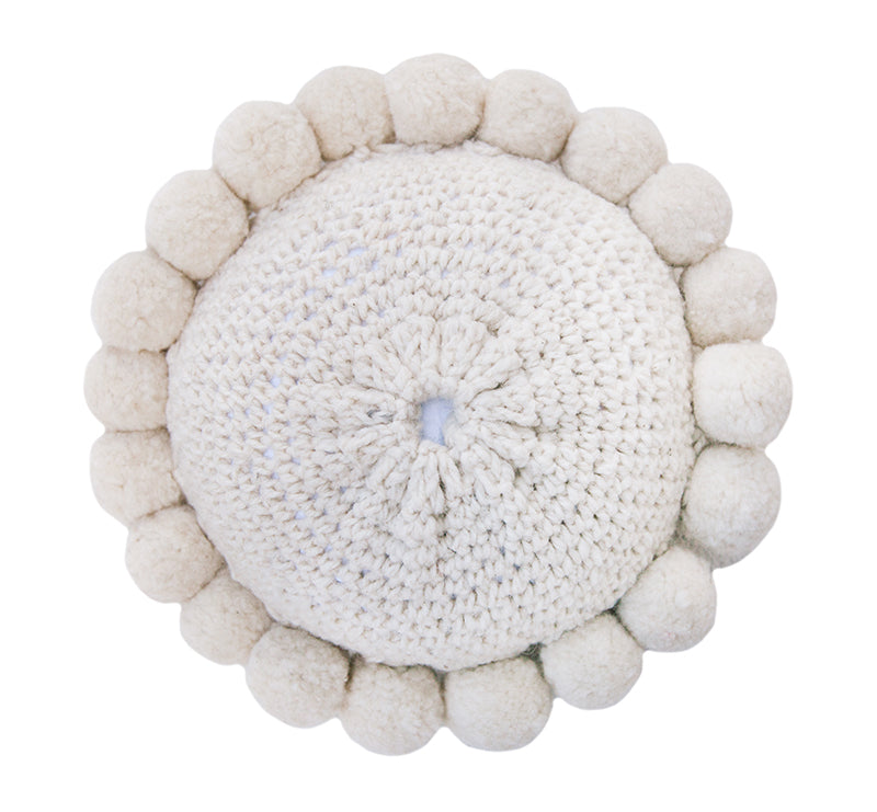 Classica Pom Pom Cushion Mini | Natural