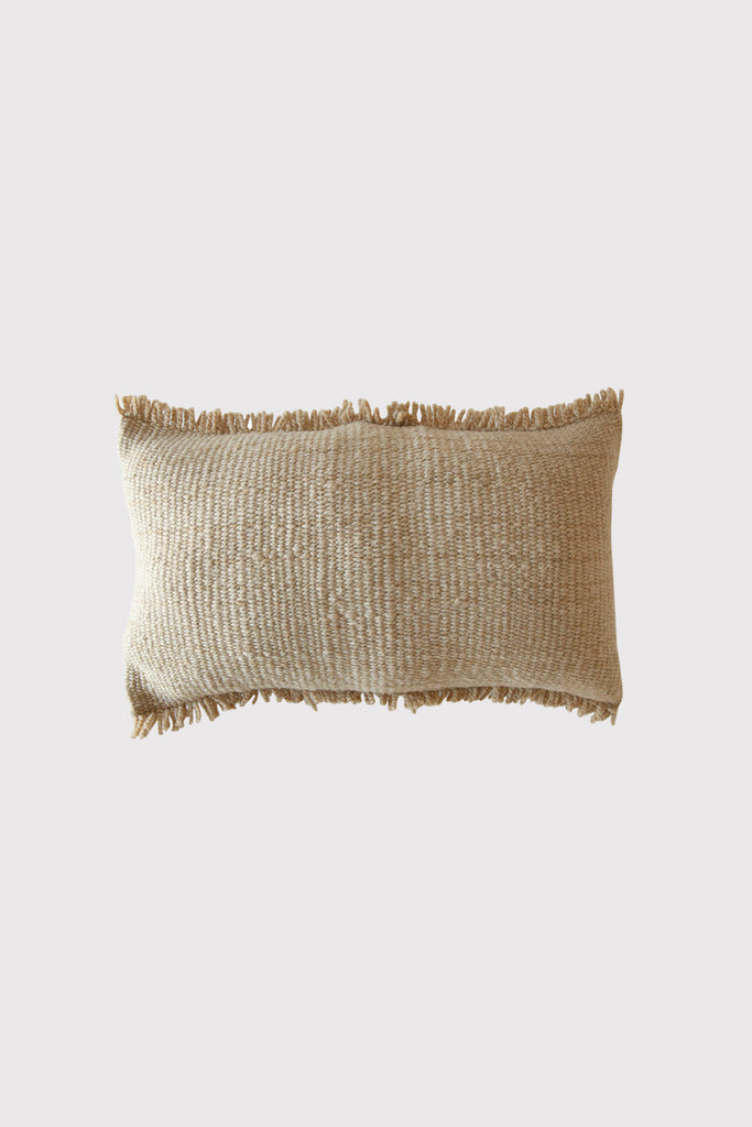 Classica Fringe Lumbar Cushion | Sand