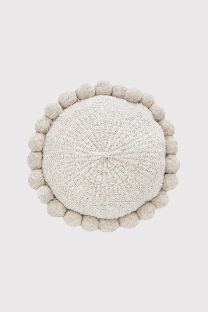 Classica Pom Pom Cushion Medium | Natural