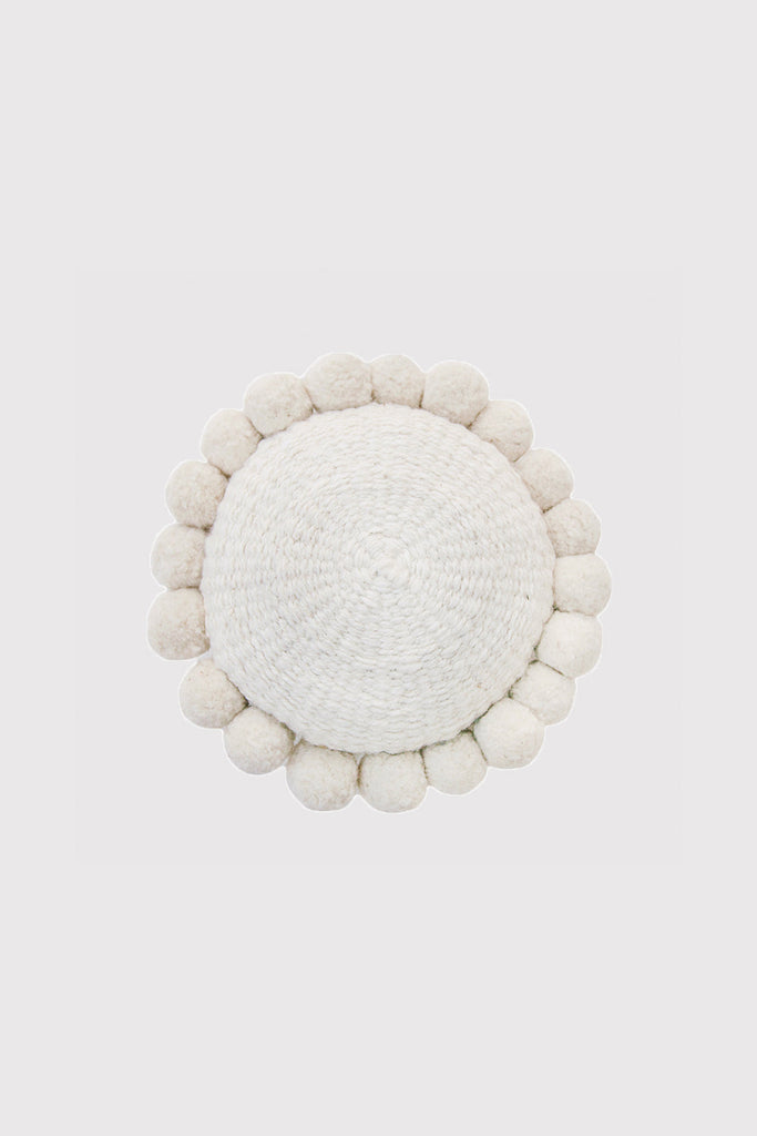 Classica Pom Pom Cushion Mini | Natural