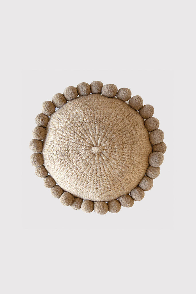 Classica Pom Pom Cushion Medium | Sand