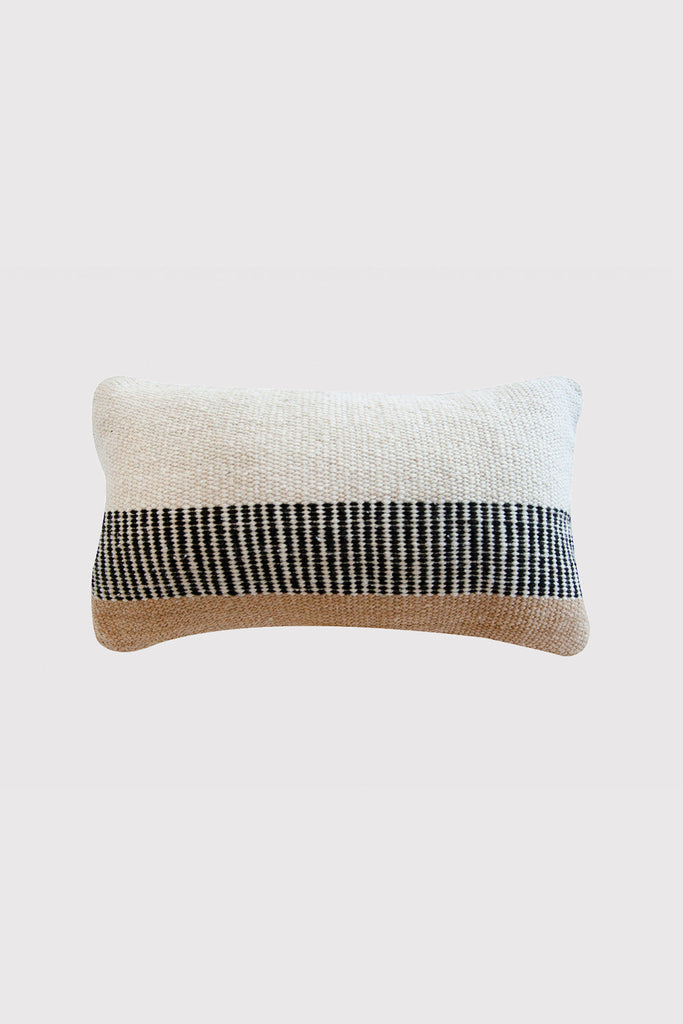 Paloma Lumbar Cushion | Natural, Sand & Black