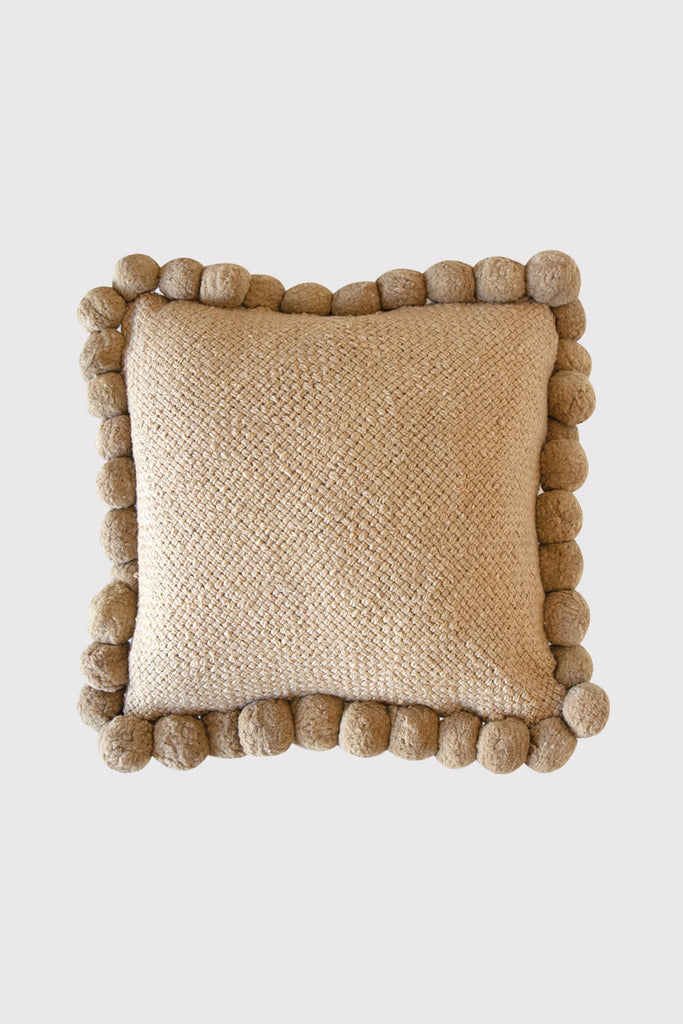 Classica Pom Pom Cushion | Sand