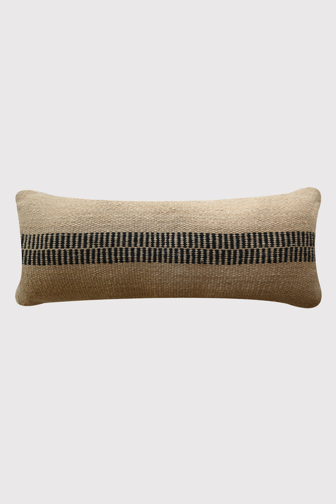 Rosana XL Lumbar Cushion | Sand & Black
