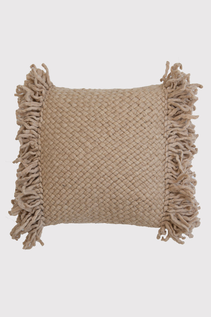 Classica Chunky Tassel Cushion | Sand