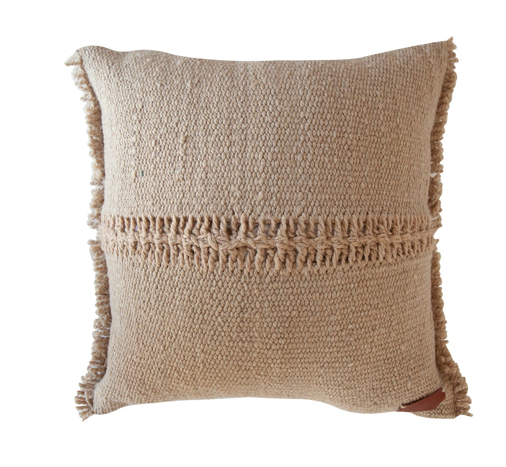 Classica Fringe Cushion | Sand