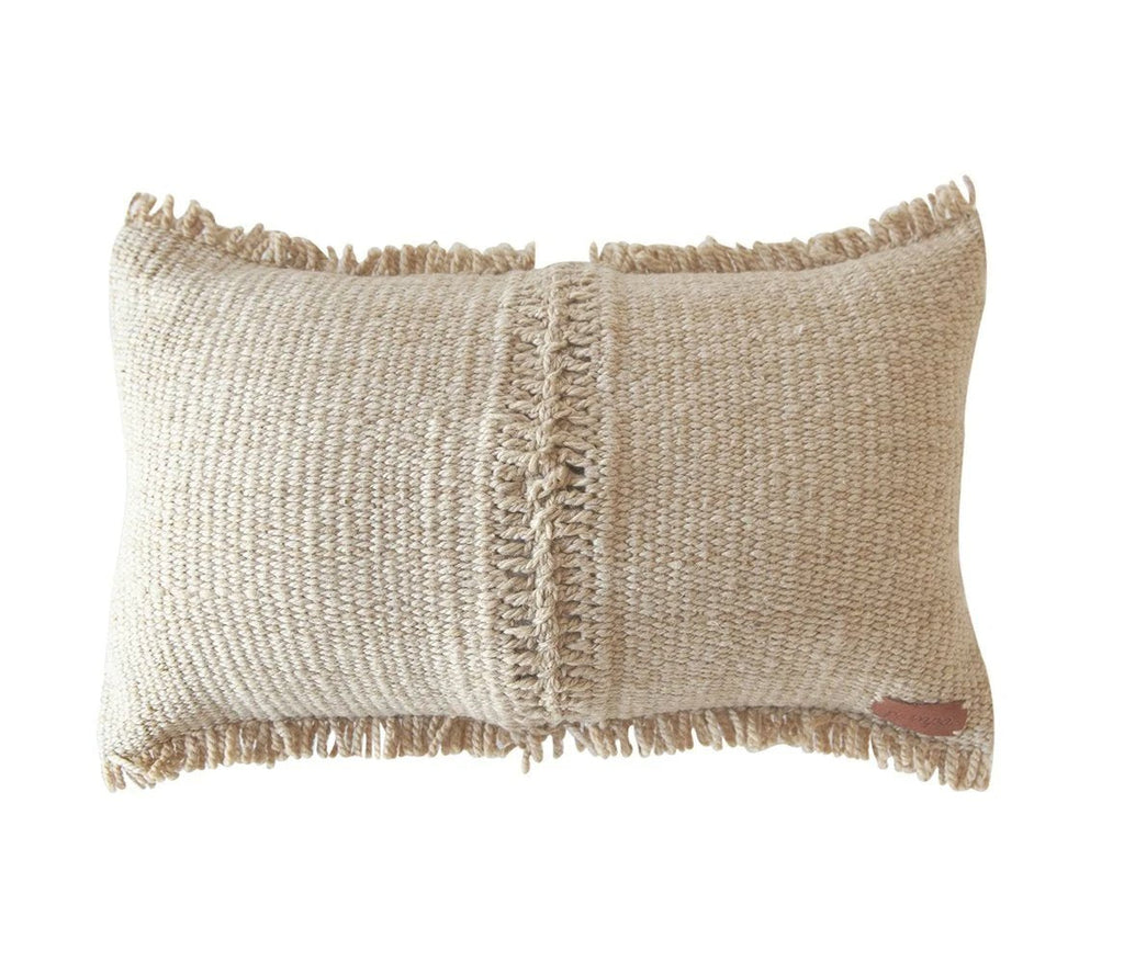 Classica Fringe Lumbar Cushion | Sand