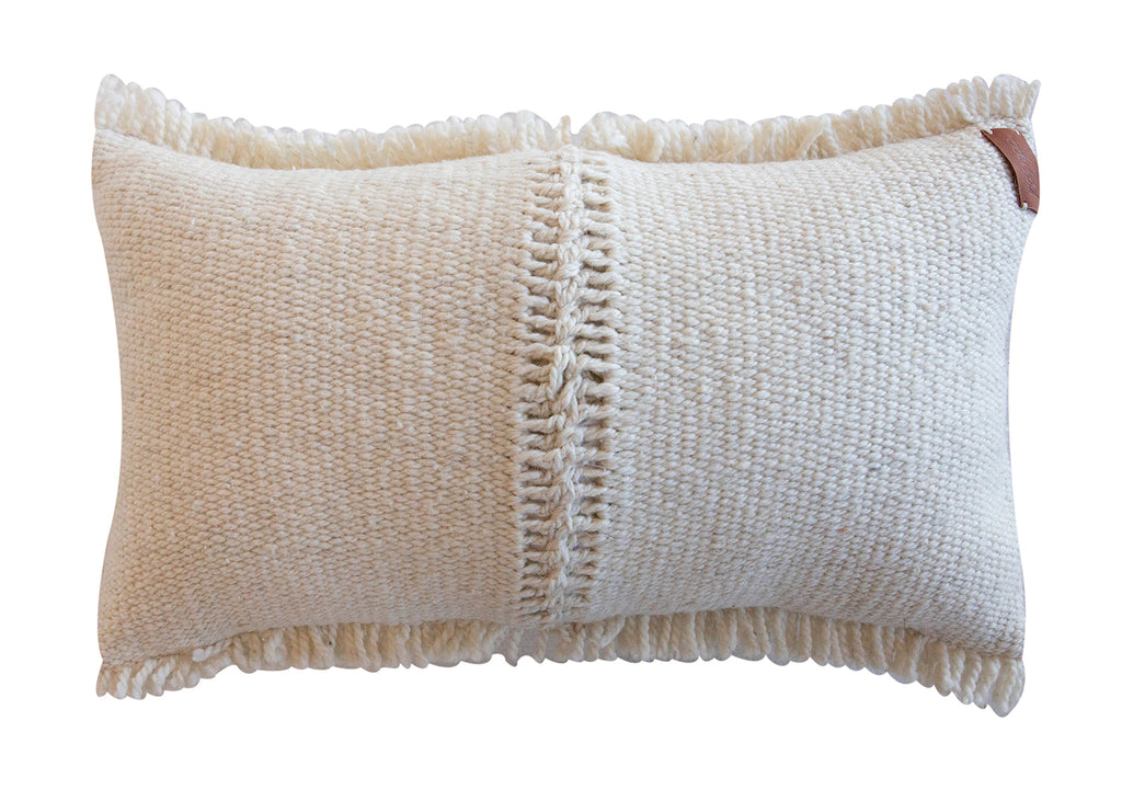 Classica Fringe Lumbar Cushion | Natural