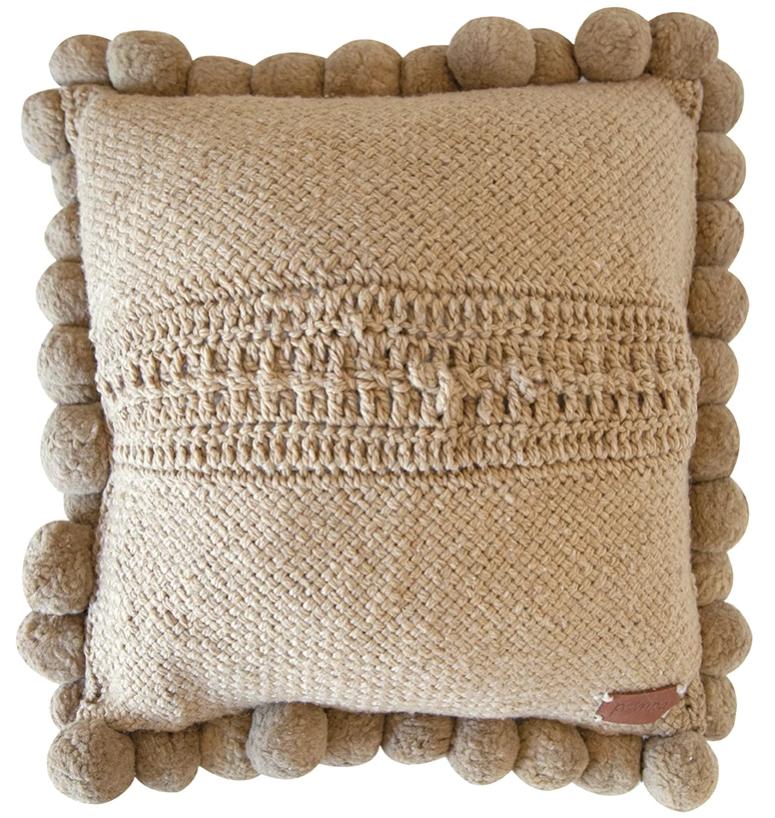 Classica Pom Pom Cushion | Sand
