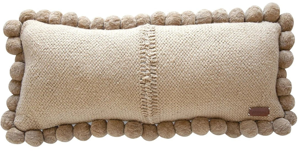 Classica Pom Pom XL Lumbar Cushion | Sand