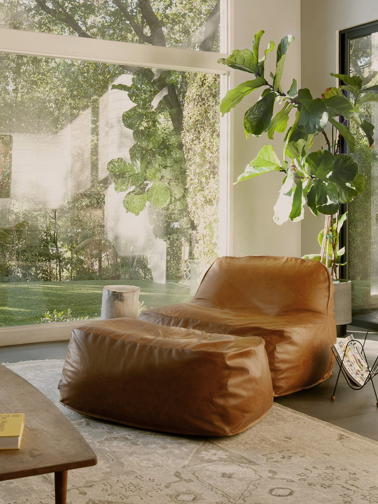 Dume Ottoman - Vegan Leather