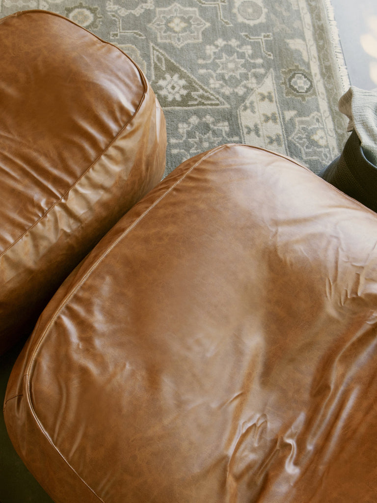 Dume Ottoman - Vegan Leather