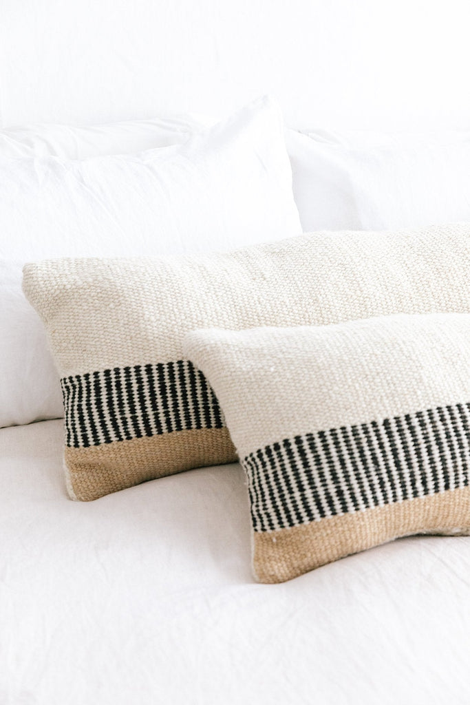 Paloma XL Lumbar Cushion | Natural, Sand & Black